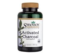 Activated Charcoal 260 mg, Swanson (120 Capsules)